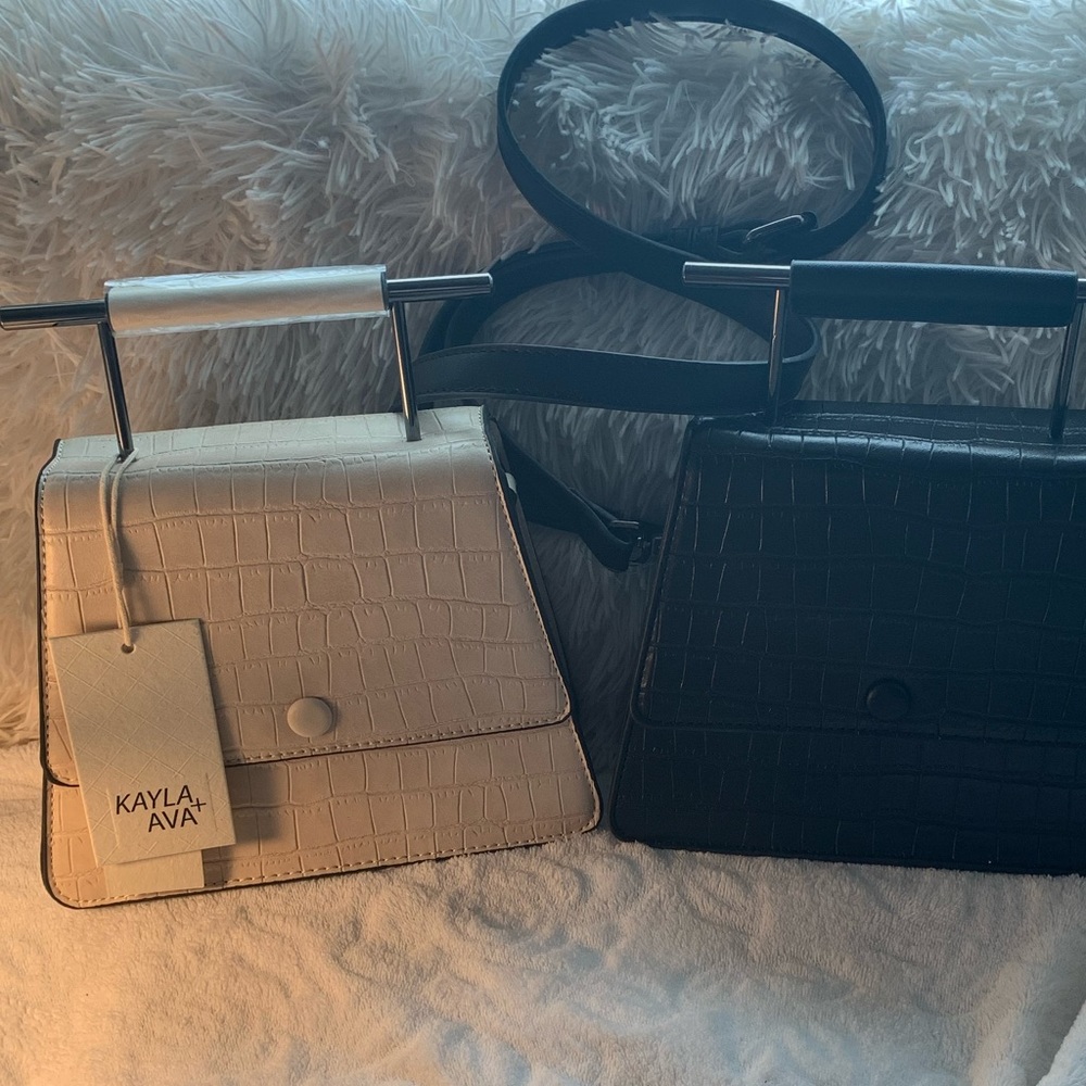 Kayla + Ava Unique architectural crossbody bag